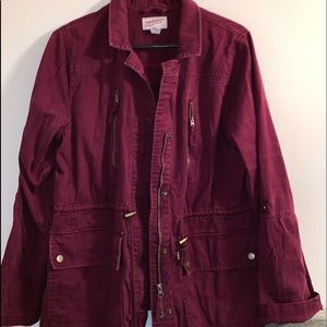 Maroon Arizona Coat/Cover up